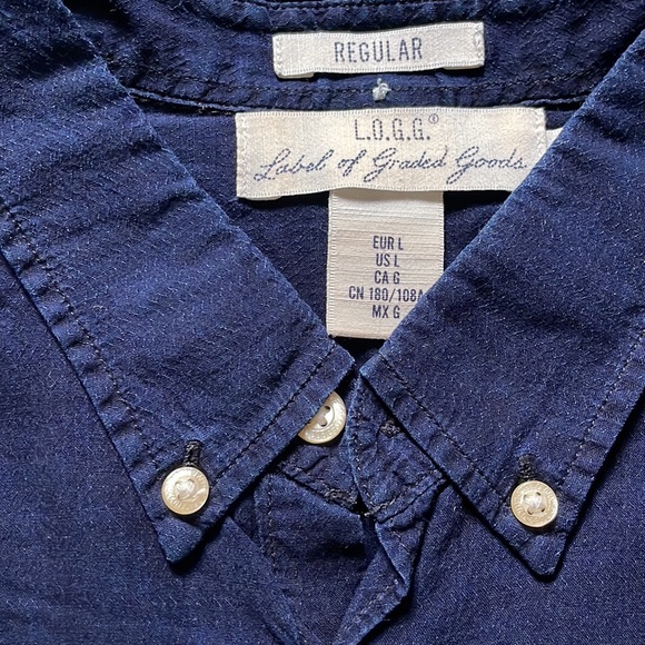 H&M Navy blue half sleeve shirt - Picture 3 of 7